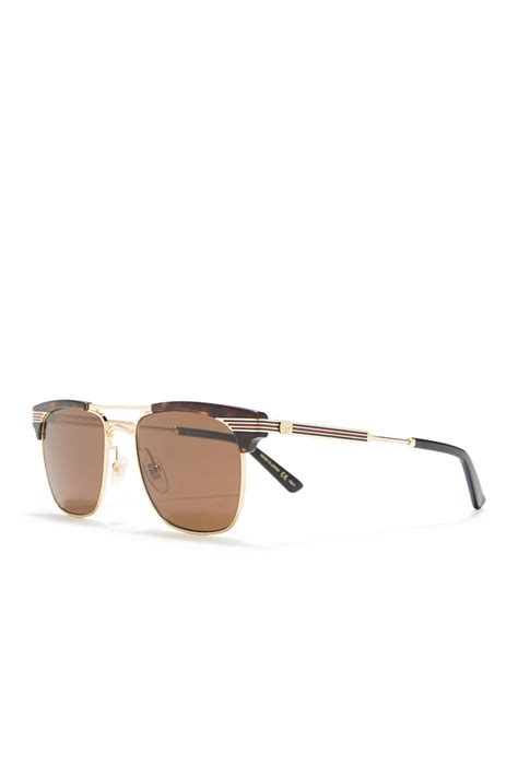 gucci 52mm scroll clubmaster sunglasses|clear gucci sunglasses.